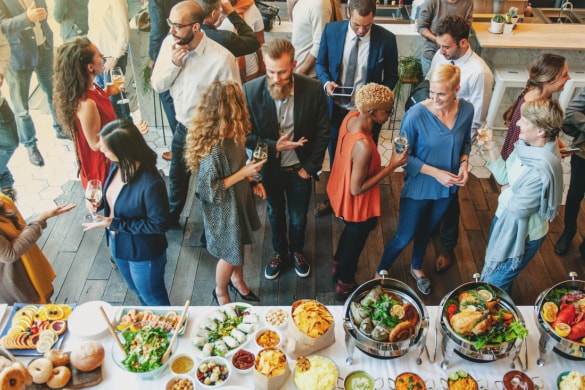 A networking happy hour event
