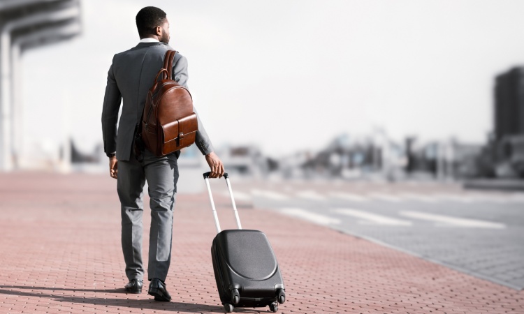 business people with luggage